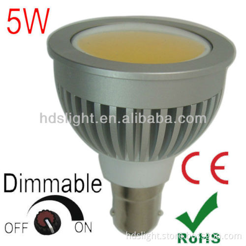 ampoule 5w B15 COB led spotlight ideal for garage lighting